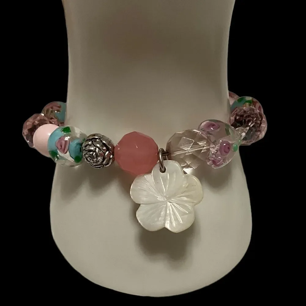 Venetian Glass Bracelet on hold for June 30 Jackie-Cameron
